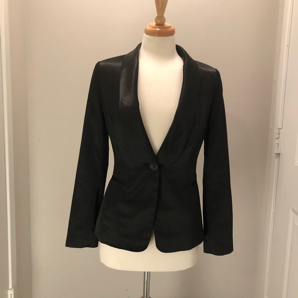 COPY - Arden B Tuxedo Style Satin Blazer